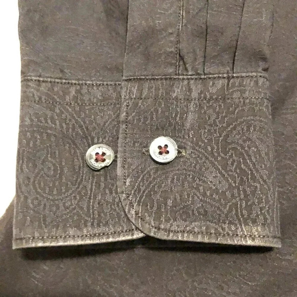 Bugatchi Uomo Mens Size Large Button Up Dress  Shirt Long Sleeve - Picture 6 of 16